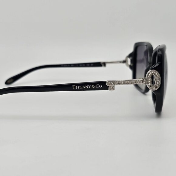 Tiffany & Co TF4043-B 8001/T3 Black Rhinestone Key Polarized Grey Sunglasses main image 11